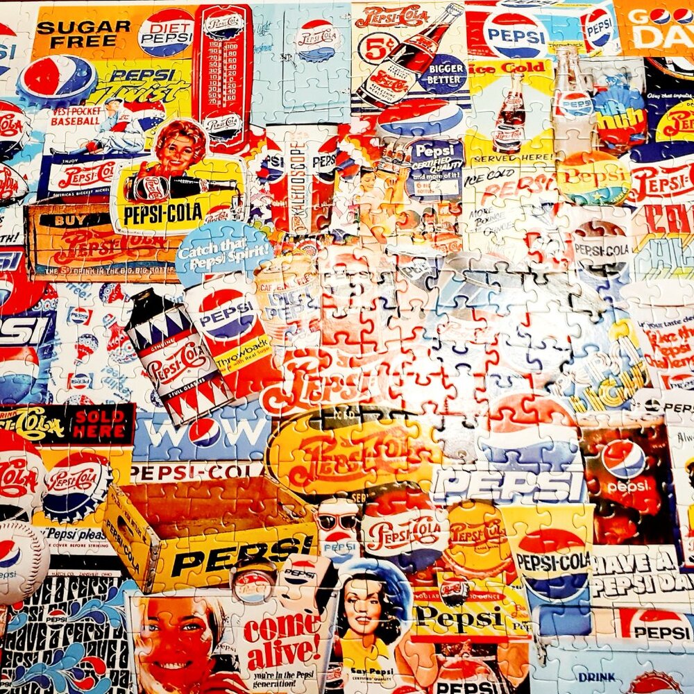 White Mountain Jigsaw Puzzle Pepsi 500 Pieces Complete